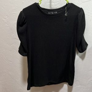 Fred David Black Blouse